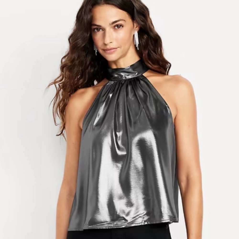 Old navy metallic top